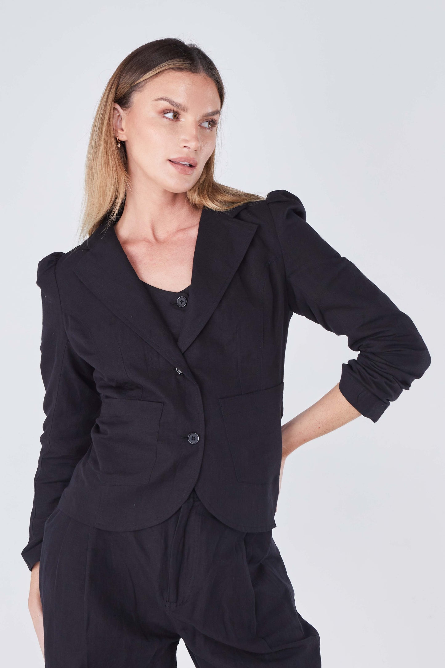 Alison Tailored Blazer - Black