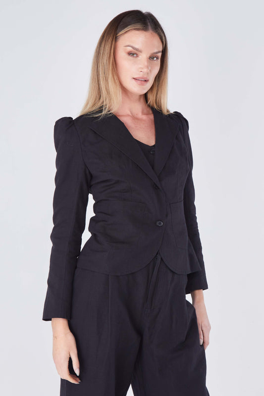 Alison Tailored Blazer - Black