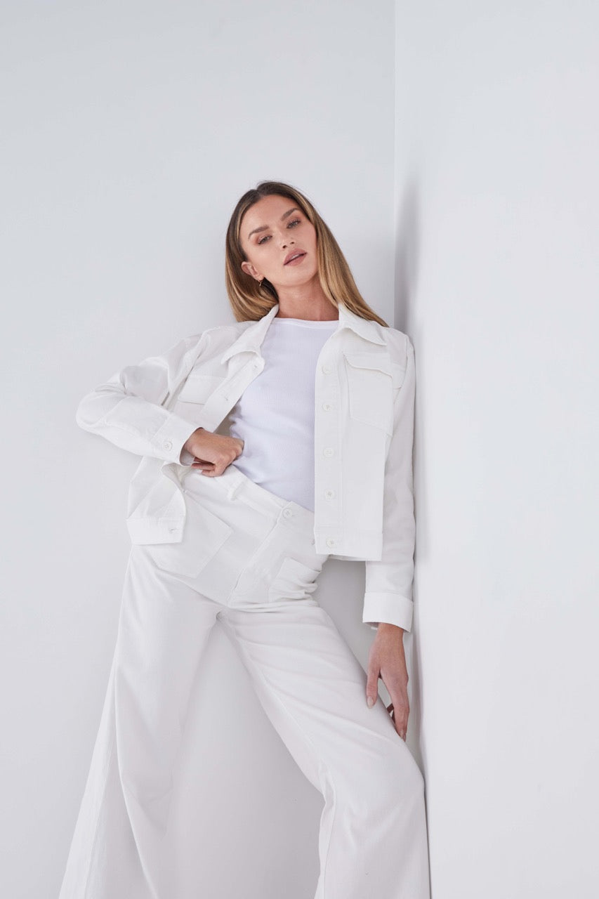 Dobson Twill Jacket - Off White