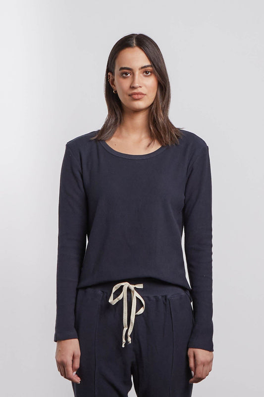 Galaxy Open Knit Sweater - Midnight Ink