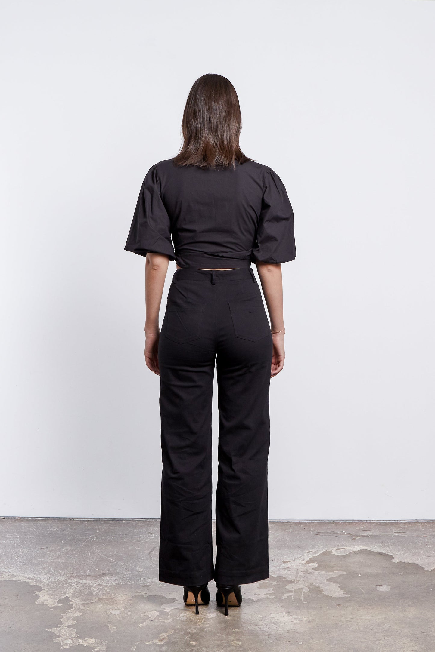 Libby Wrap Top - Black