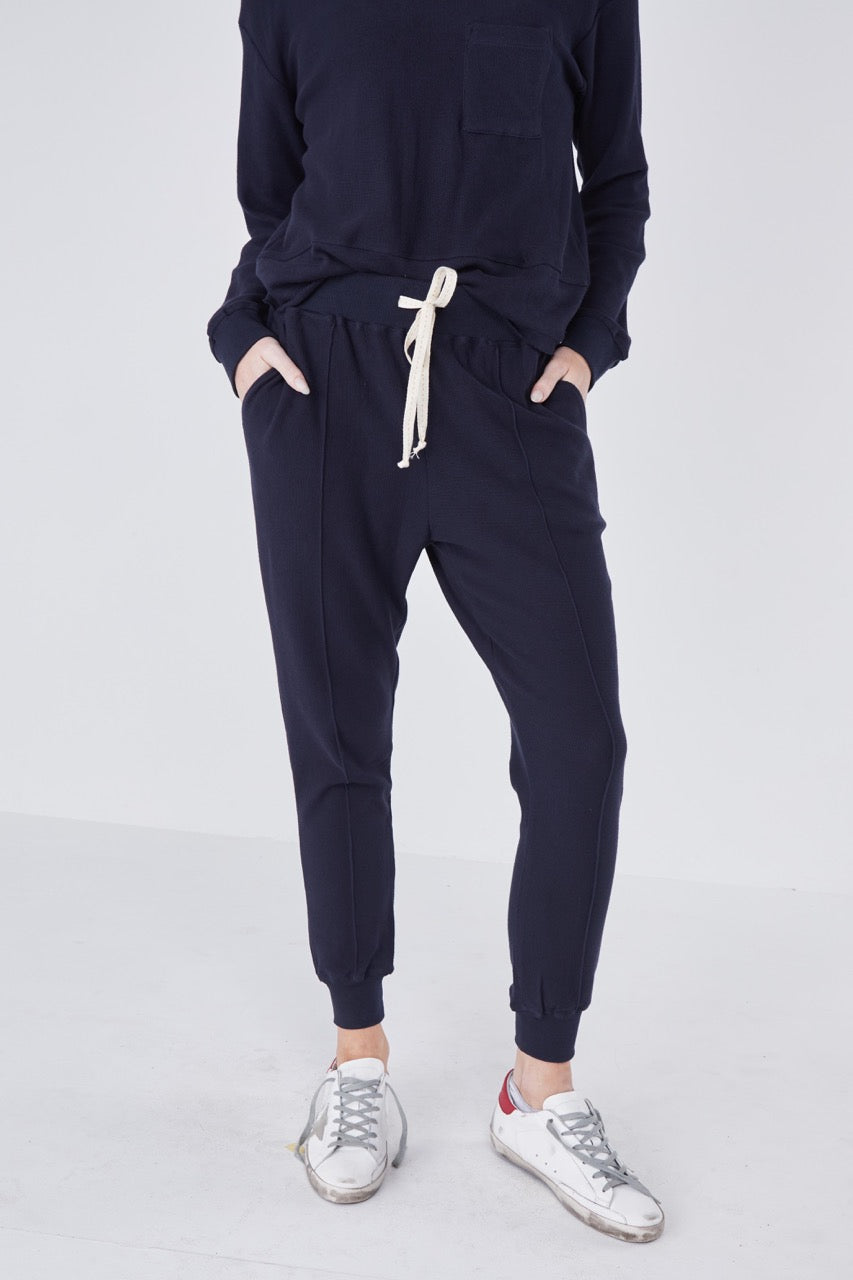 Laguna Open Knit Jogger - Navy
