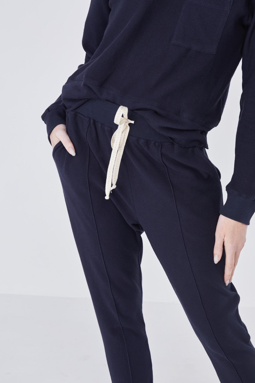 Laguna Open Knit Jogger - Navy