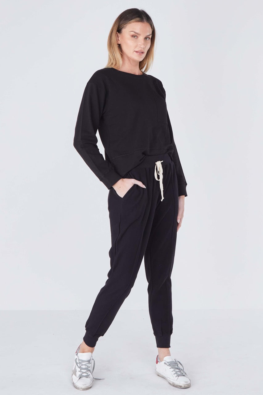 New Jersey Open Knit Sweater - Black