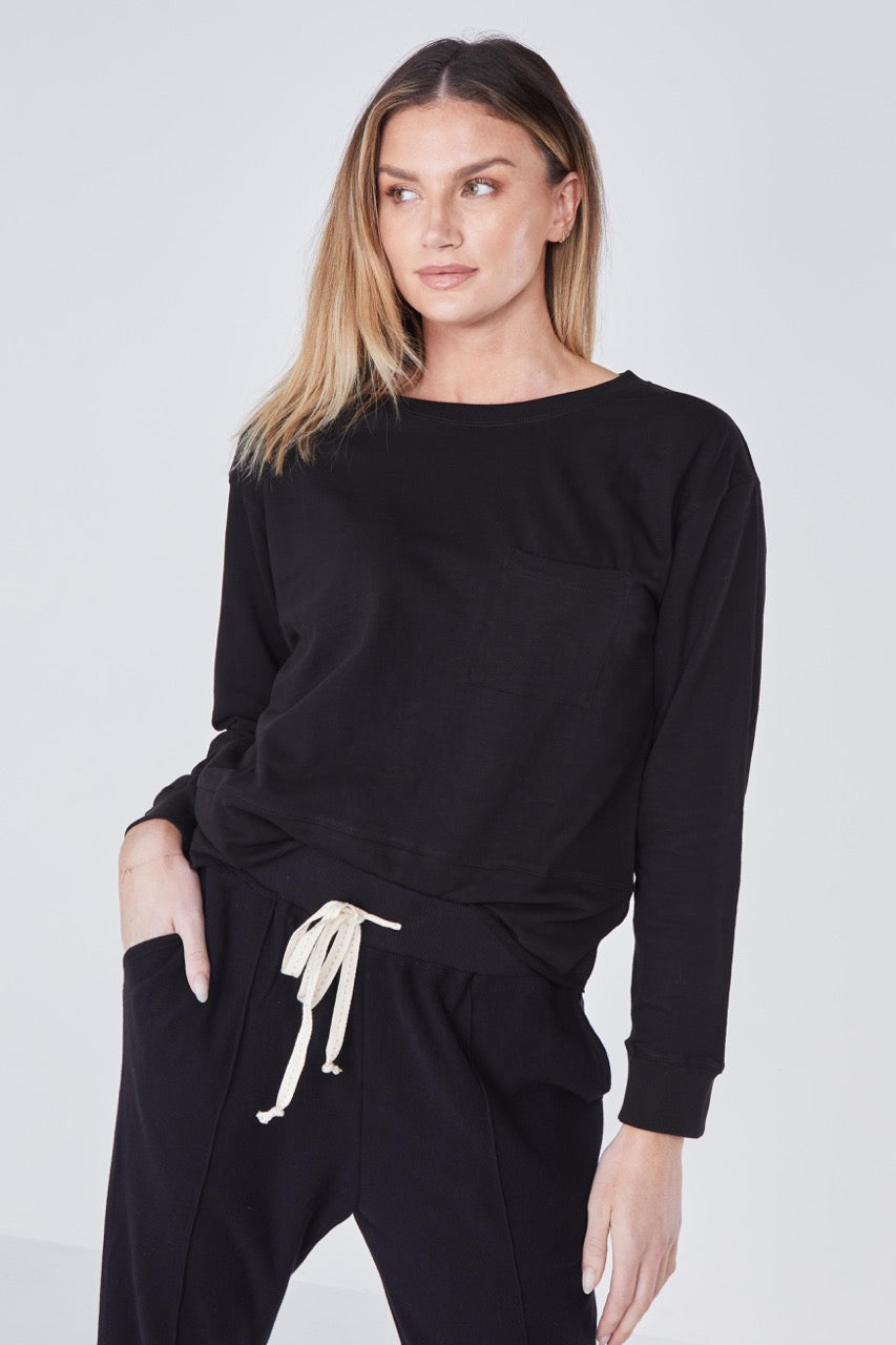 New Jersey Open Knit Sweater - Black