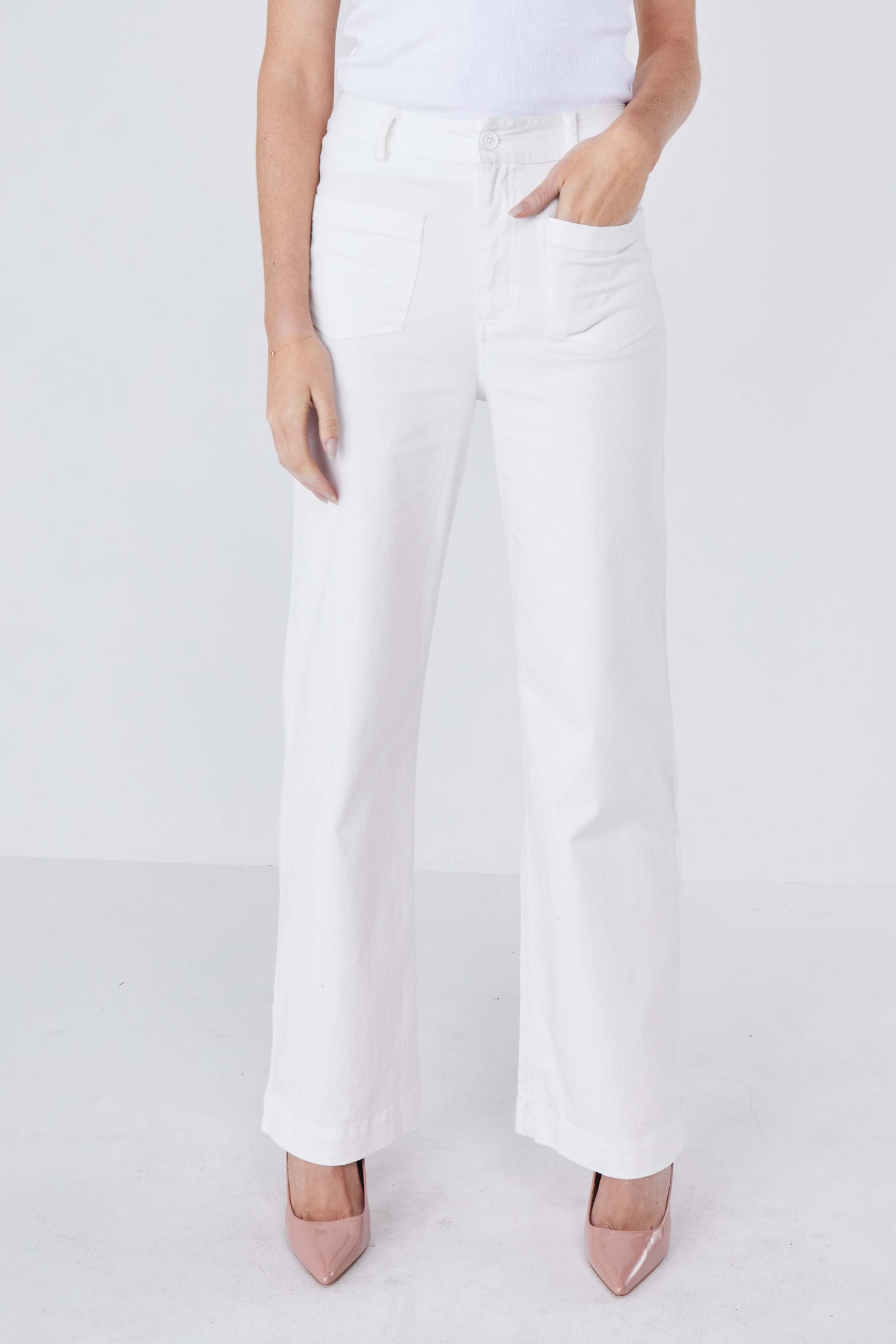 Brocton Twill Jean - Winter White