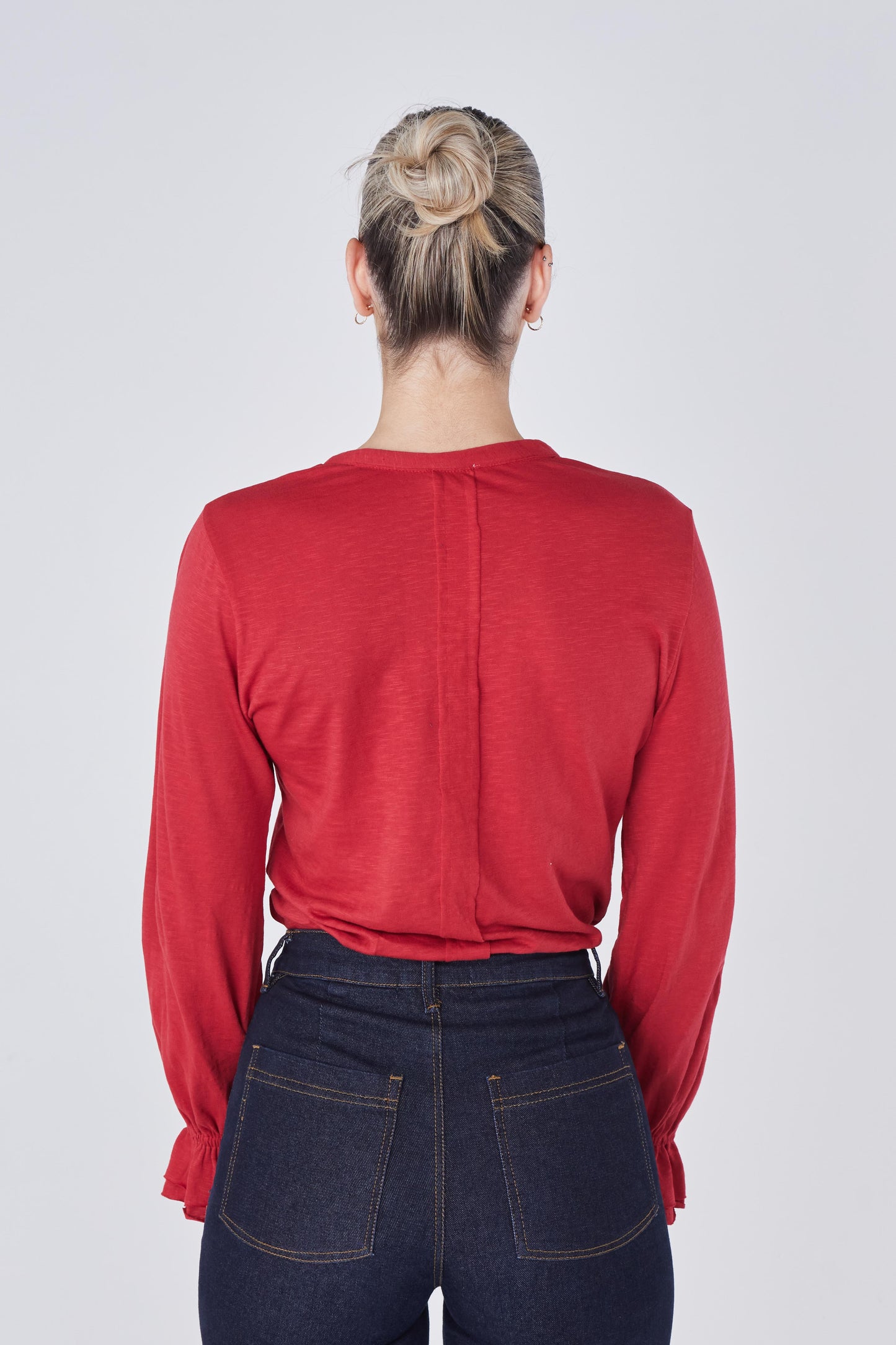 Lotus Top - Crimson Red