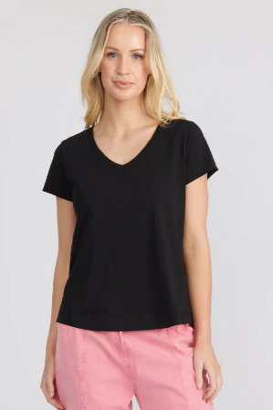 Melrose Organic Cotton T-Shirt - Black