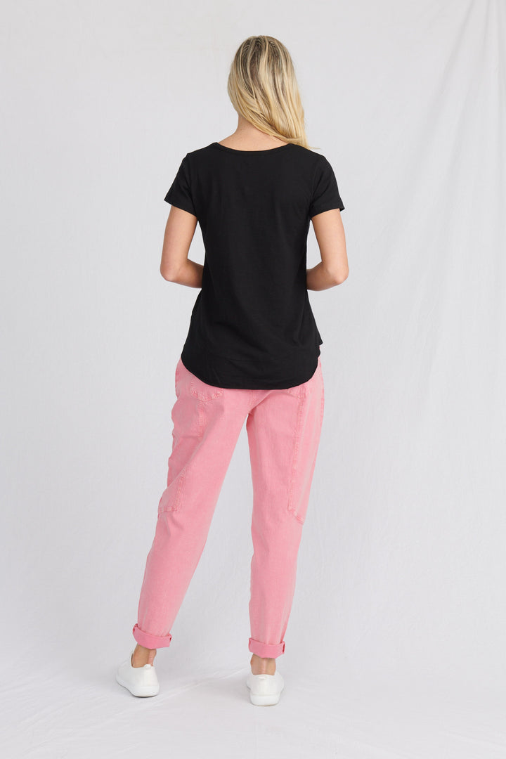 Melrose Organic Cotton T-Shirt - Black